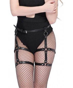 Garters & Garter Belts Leg Caged Thigh Holster Garters Waist Gothic Rings Belt for Women Rave - CD1984342K7