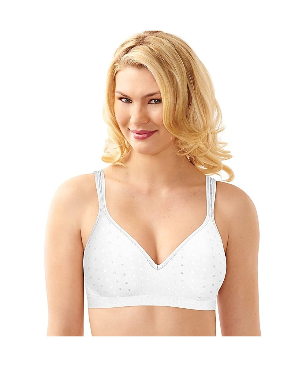 Bras Comfort Revolution Wirefree Bra - White Dot - CI17AAKC5ZQ