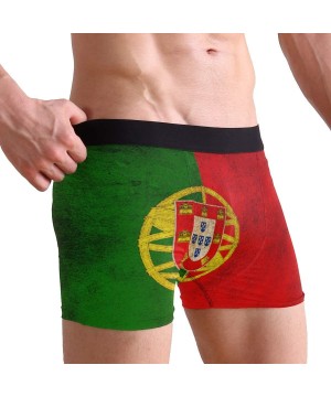 Boxer Briefs Men's Boxer Briefs Portugal Flag Seamless Underwear Short - CM18LI0CZC0