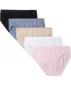 Panties Women's Plus Size "Fit For Me" 5 Pack Hi-Cut Panties Assorted - Assorted 2 - CX12MWUXS03