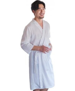 Robes Robes Bathrobe Thin Section Men's Beauty Salon Hotel Pedicure Shop Fast Water Absorption Loose Comfortable Soft Cotton ...