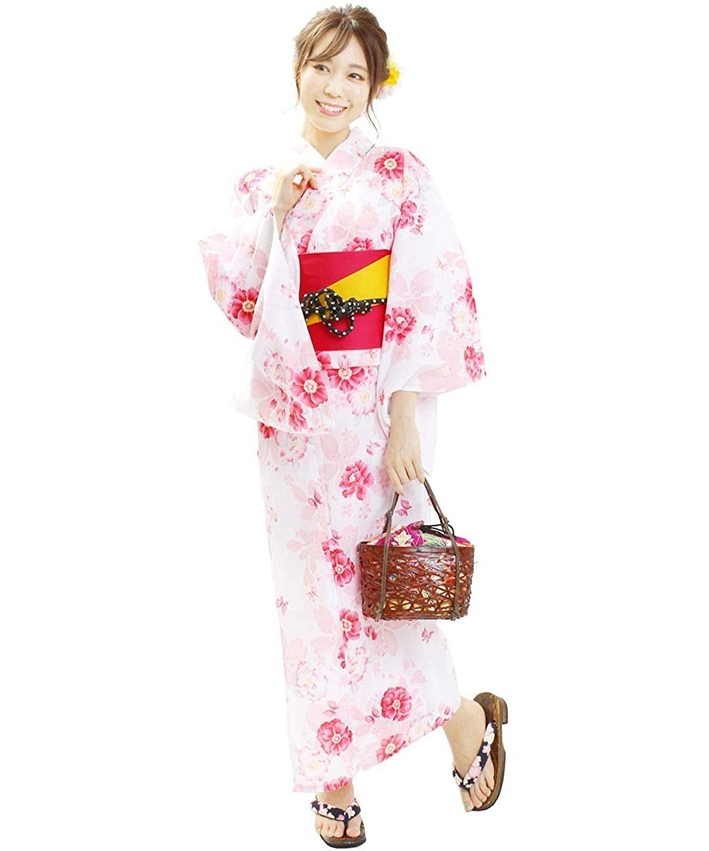 Robes Kimono Yukata Women's Single Item 19 Patterns to Choose F Size - X08-11 - CT19DHT9KKS