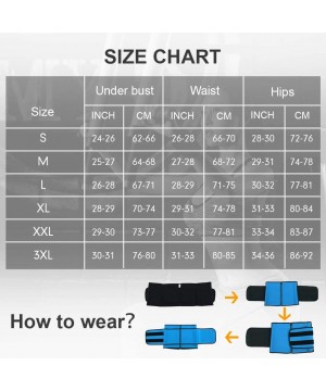 Shapewear Women's Neoprene Waist Trainer Weight Loss Tummy Control Trimmer Belt Sport Girdle Waist Cincher with Zipper - Blue...