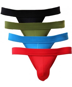 Briefs Men's Briefs Pack Soft Bulge Bikini Sexy Underwear - 4-pack Mix 8 - C418K3GZGO5