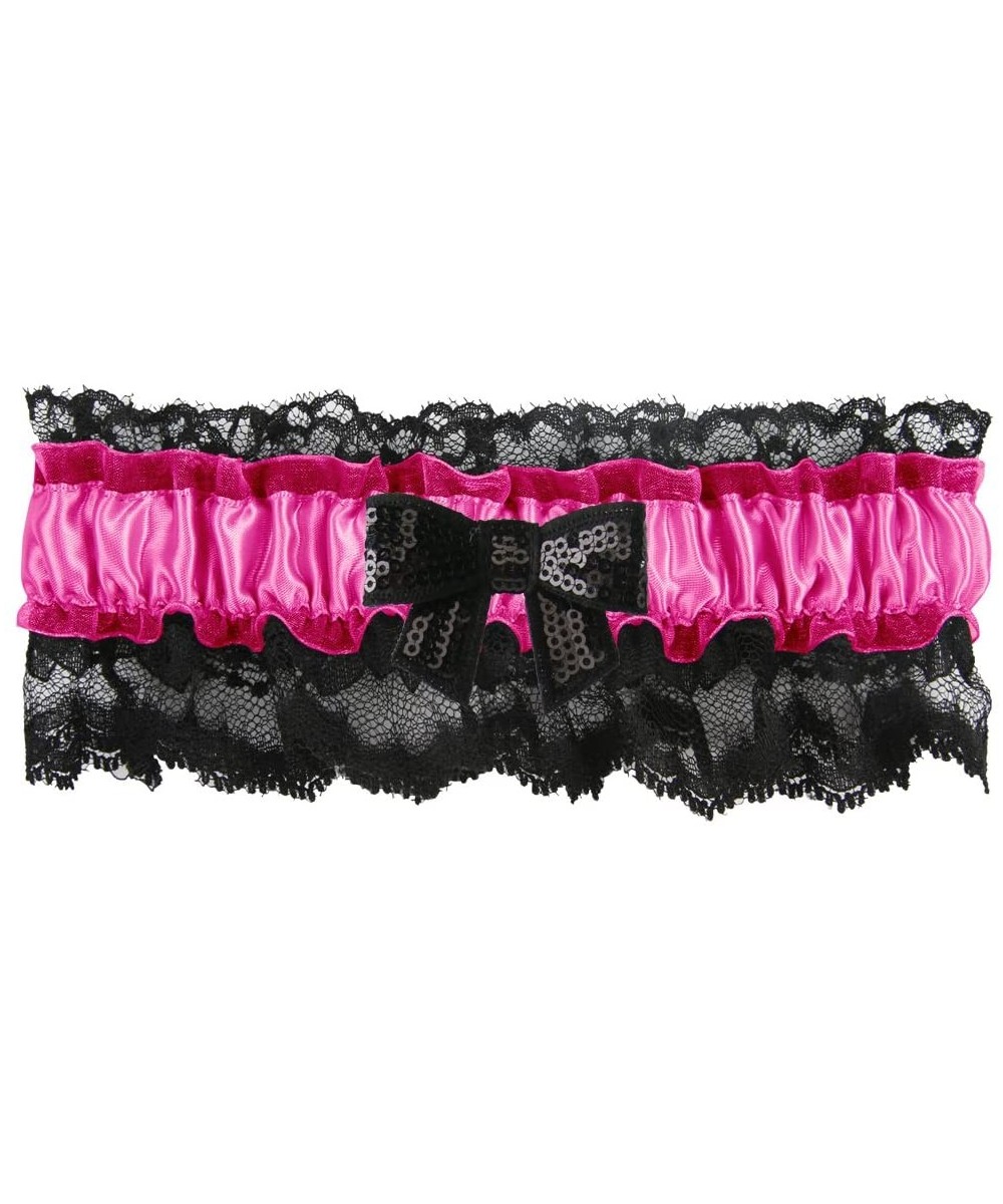 Garters & Garter Belts Britney Sequin Bow Garter- Standard- Wild Berry - Wild Berry - C4125Q7L09D