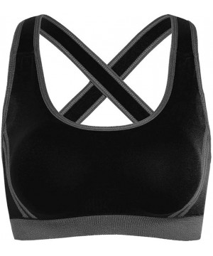 Bustiers & Corsets 3PC Women Running Sports Bra Yoga Workout Vest Crop Lady Tops Shapewear Swim Bra - Black - CW18SNW42WR