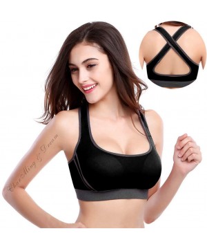 Bustiers & Corsets 3PC Women Running Sports Bra Yoga Workout Vest Crop Lady Tops Shapewear Swim Bra - Black - CW18SNW42WR