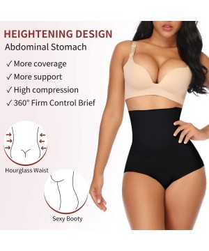 Shapewear High Waist Trainer Tummy Control Shapewear Panty Butt Lifter Body Shaper Briefs Slimmer Underwear for Women - Black...