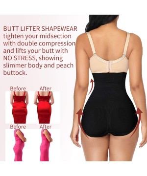 Shapewear High Waist Trainer Tummy Control Shapewear Panty Butt Lifter Body Shaper Briefs Slimmer Underwear for Women - Black...