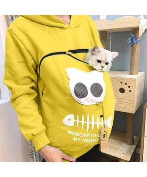 Nightgowns & Sleepshirts Pet Pouch Hoodie Sweatshirt Small Pet Carrier Dog Cat Pouch Hooded Pullover Kangaroo Pocket Holder f...