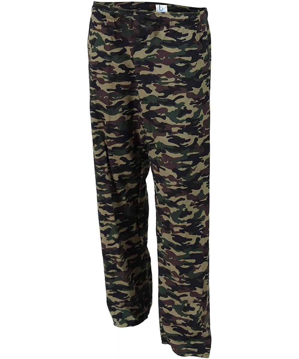 Sets Soft Cotton Flannel Pant for Kids & Garment Care Guide- Youth Sizes - Green Camo - CI195KNMW8Y