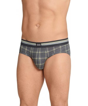 Briefs Men's Underwear USA Originals Cotton Stretch Brief - 3 Pack - Ocean Breeze/ Pacific Plaid/ Grey Plaid - CW195A8L4DT