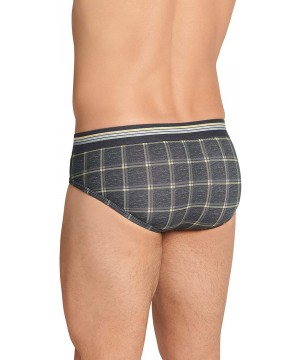 Briefs Men's Underwear USA Originals Cotton Stretch Brief - 3 Pack - Ocean Breeze/ Pacific Plaid/ Grey Plaid - CW195A8L4DT