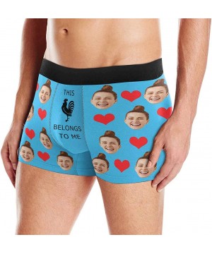 Boxers Custom Face Boxers This Belongs to Me Red Hearts Watermelon Red Personalized Face Briefs Underwear for Men - Multi 13 ...