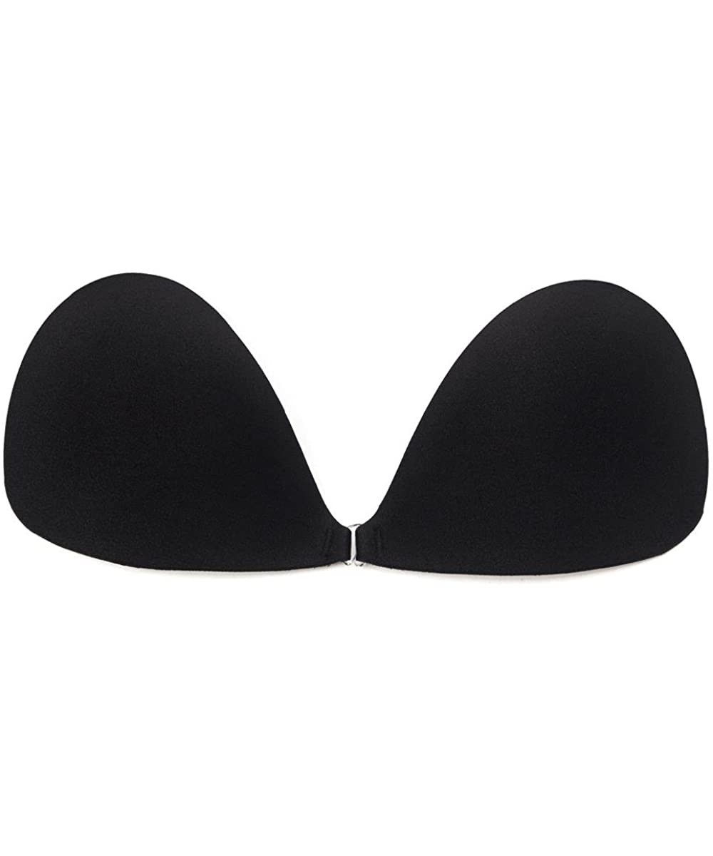 Bras Women Invisible Self Adhesive Bra Strapless Backless Bra for Women - Black - CN18O2EAE3I