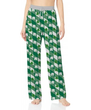 Bottoms Womens Pajama Bottoms Comfy Palazzo Lounge Pant Sleepwear - Multicolor 02 - C9194YDR3HL