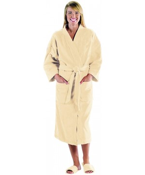 Robes Terry Kimono Robe for Women and Men - Beige - CW11HW44L13