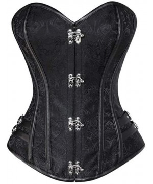 Bustiers & Corsets Corsets for Women Renaissance-Women's Steampunk Gothic Steel Boned Bustier-b-XL - B - C118A6W2AOZ