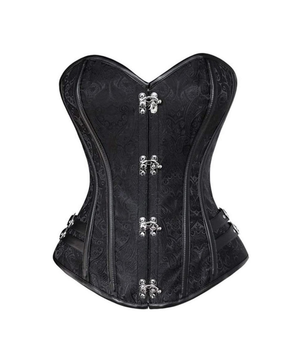 Bustiers & Corsets Corsets for Women Renaissance-Women's Steampunk Gothic Steel Boned Bustier-b-XL - B - C118A6W2AOZ