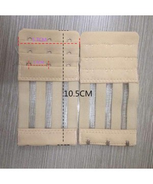 Accessories Bra Extenders Strap 3/4 Hooks 3 Rows Women Ajustable Intimates Lengthened Hook Buckle Extension Belt - N4 - CS19D...