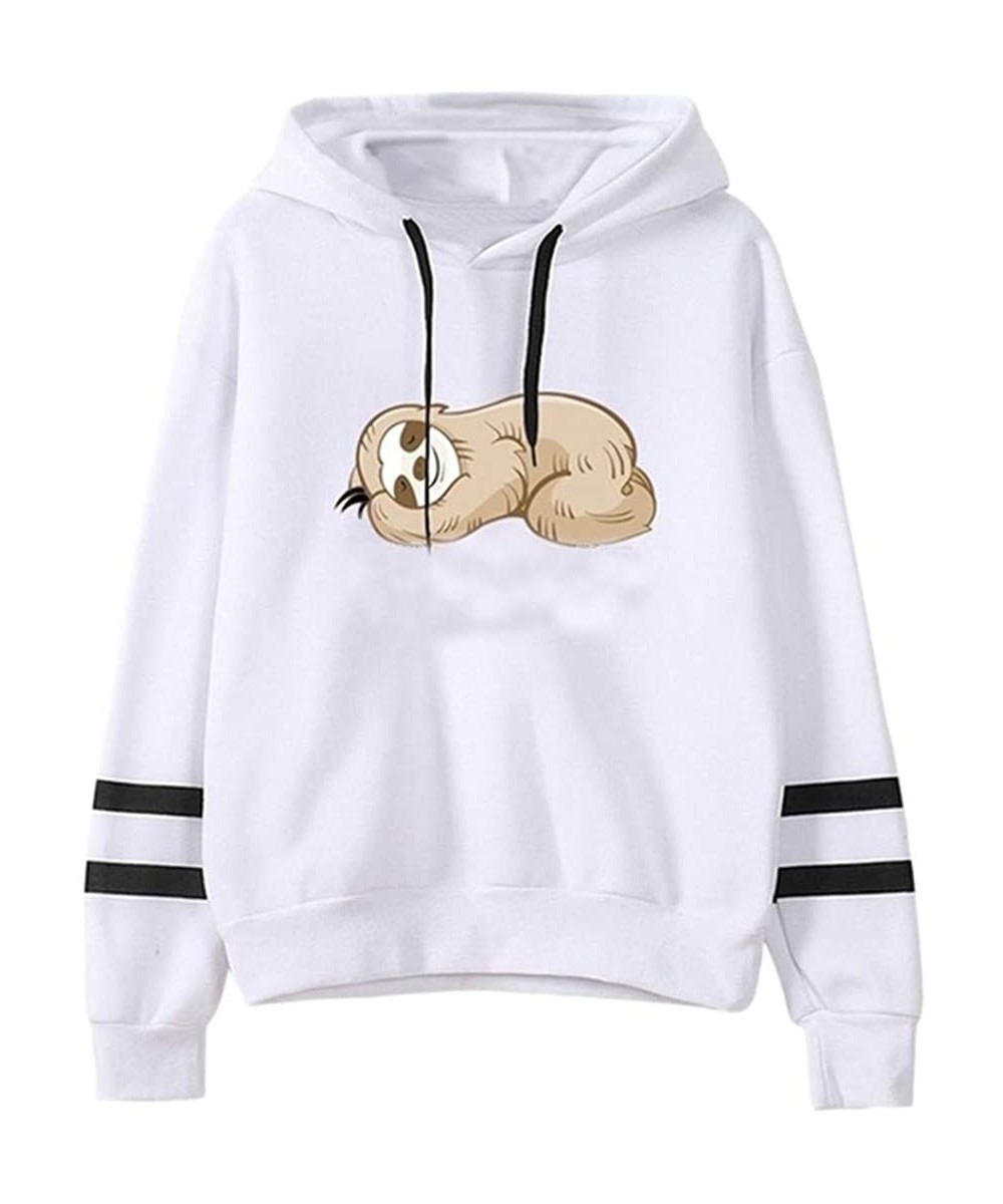 Baby Dolls & Chemises Womens Printed Hooded Sweatshirt Casual Long Sleeve Pullover Tops for Valentine's Day - J - C01945CZ22Q