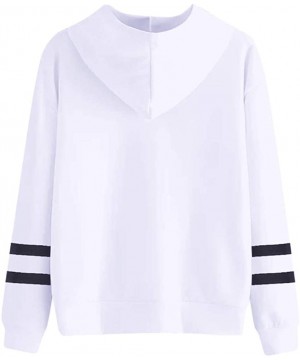 Baby Dolls & Chemises Womens Printed Hooded Sweatshirt Casual Long Sleeve Pullover Tops for Valentine's Day - J - C01945CZ22Q