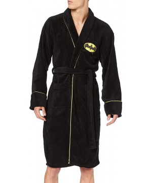 Robes Batman - Mens Batman - Logo Cotton Bathrobe Black - CI11080QL4D