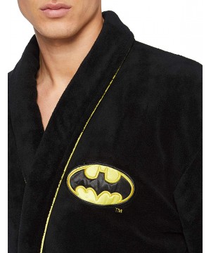 Robes Batman - Mens Batman - Logo Cotton Bathrobe Black - CI11080QL4D