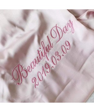 Robes Personalized Bride Robe Team Women Custom Wedding Bathrobe Female Satin Silk Bridesmaid Robes for Women Bridal Robes - ...