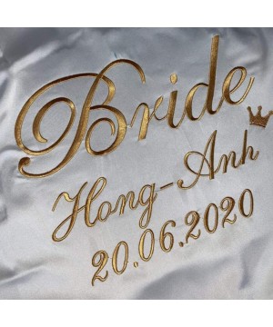 Robes Personalized Bride Robe Team Women Custom Wedding Bathrobe Female Satin Silk Bridesmaid Robes for Women Bridal Robes - ...