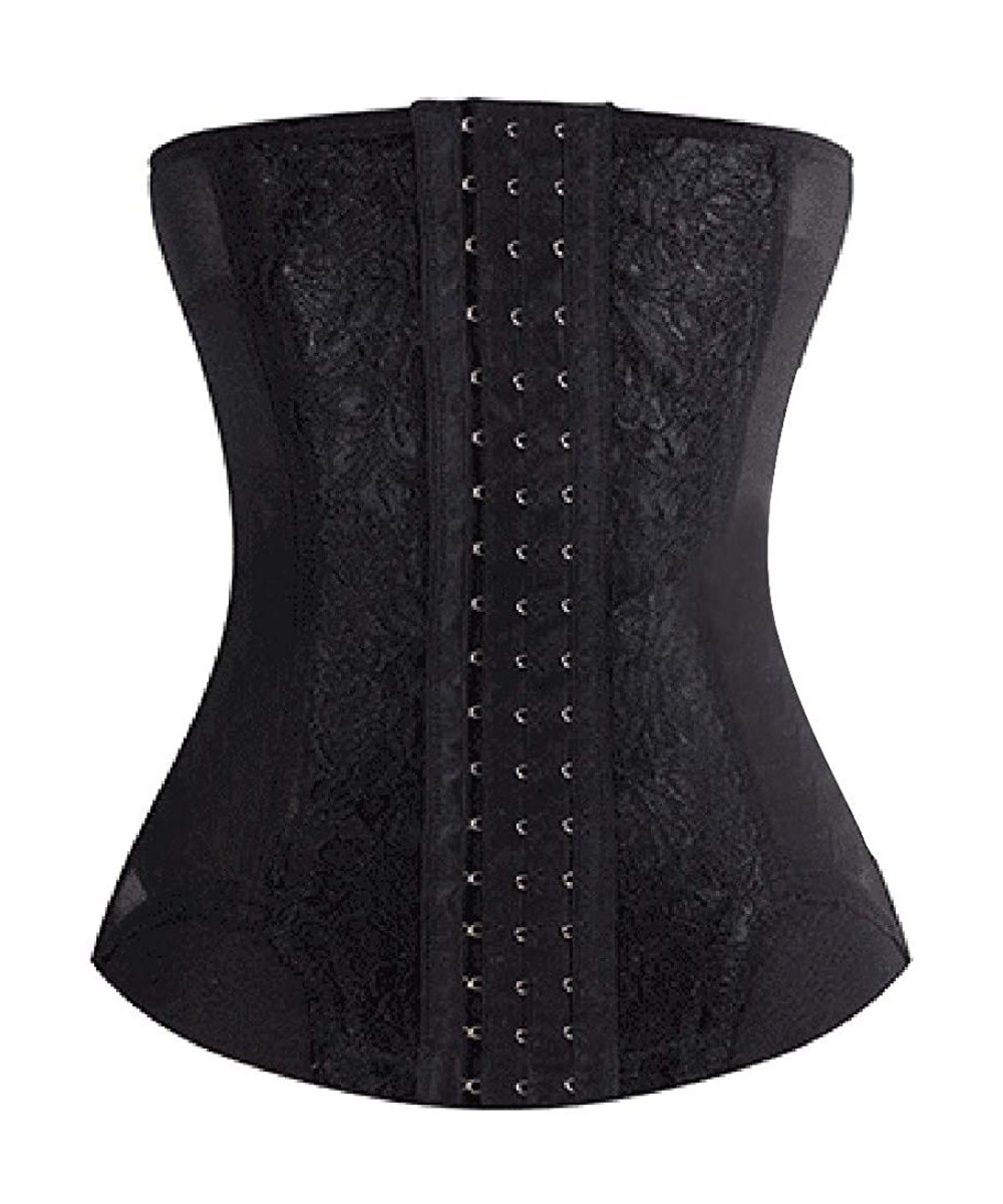 Shapewear Women's Underbust Cincher Sport Girdle Waist Trainer Corsets Hourglass Body Shaper - Black - CX18U6CUQEQ