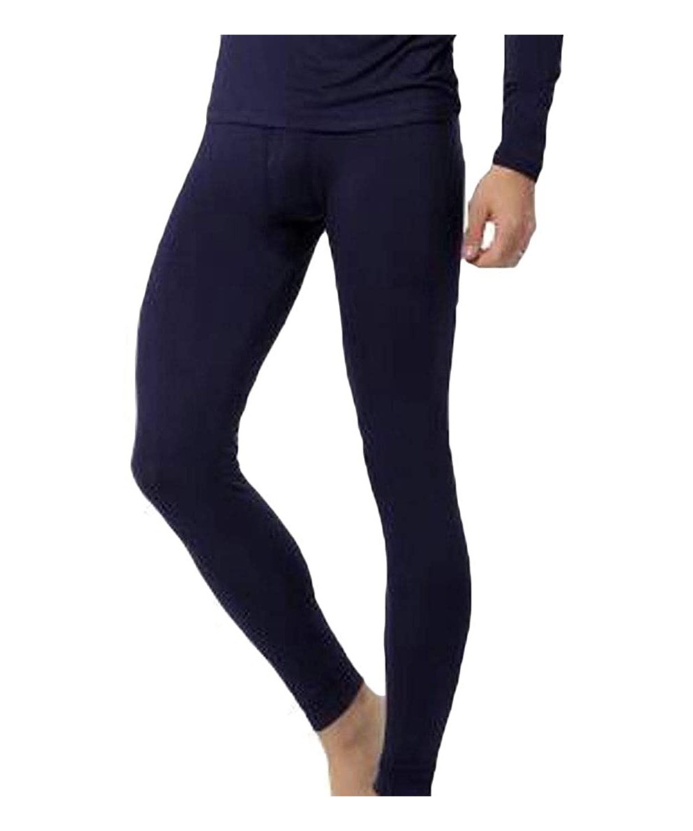 Thermal Underwear Underwear Ultra Soft Long Underwear Pants Thin Thermal Leggings - Purple - C218I8EG43I