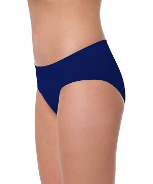 Panties 6 Pack Women's Brief Panty - No Pinching Seamless Technology - Navy Blue - C618Y2KIYWY