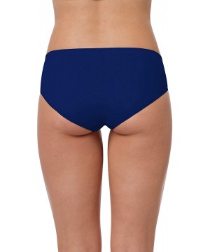 Panties 6 Pack Women's Brief Panty - No Pinching Seamless Technology - Navy Blue - C618Y2KIYWY