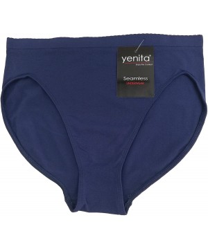 Panties 6 Pack Women's Brief Panty - No Pinching Seamless Technology - Navy Blue - C618Y2KIYWY