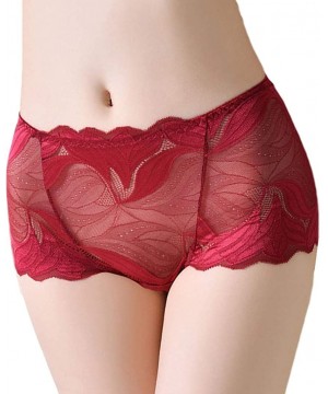 Sets Lingerie for Women for Sex- New Womens Sexy Lingerie Solid Color lace Briefs Underwear Panties Underpants - Wine - CO18A...