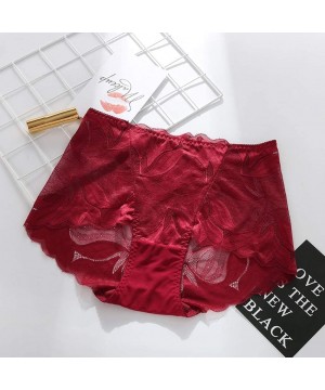 Sets Lingerie for Women for Sex- New Womens Sexy Lingerie Solid Color lace Briefs Underwear Panties Underpants - Wine - CO18A...