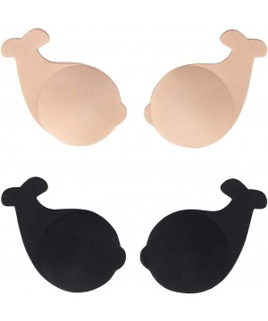 Accessories Invisible Adhesive Bra Breast Lift Tape Reusable Breast Pasties Nippleless Covers Rabbit Ear A-E - Dolphin Black ...