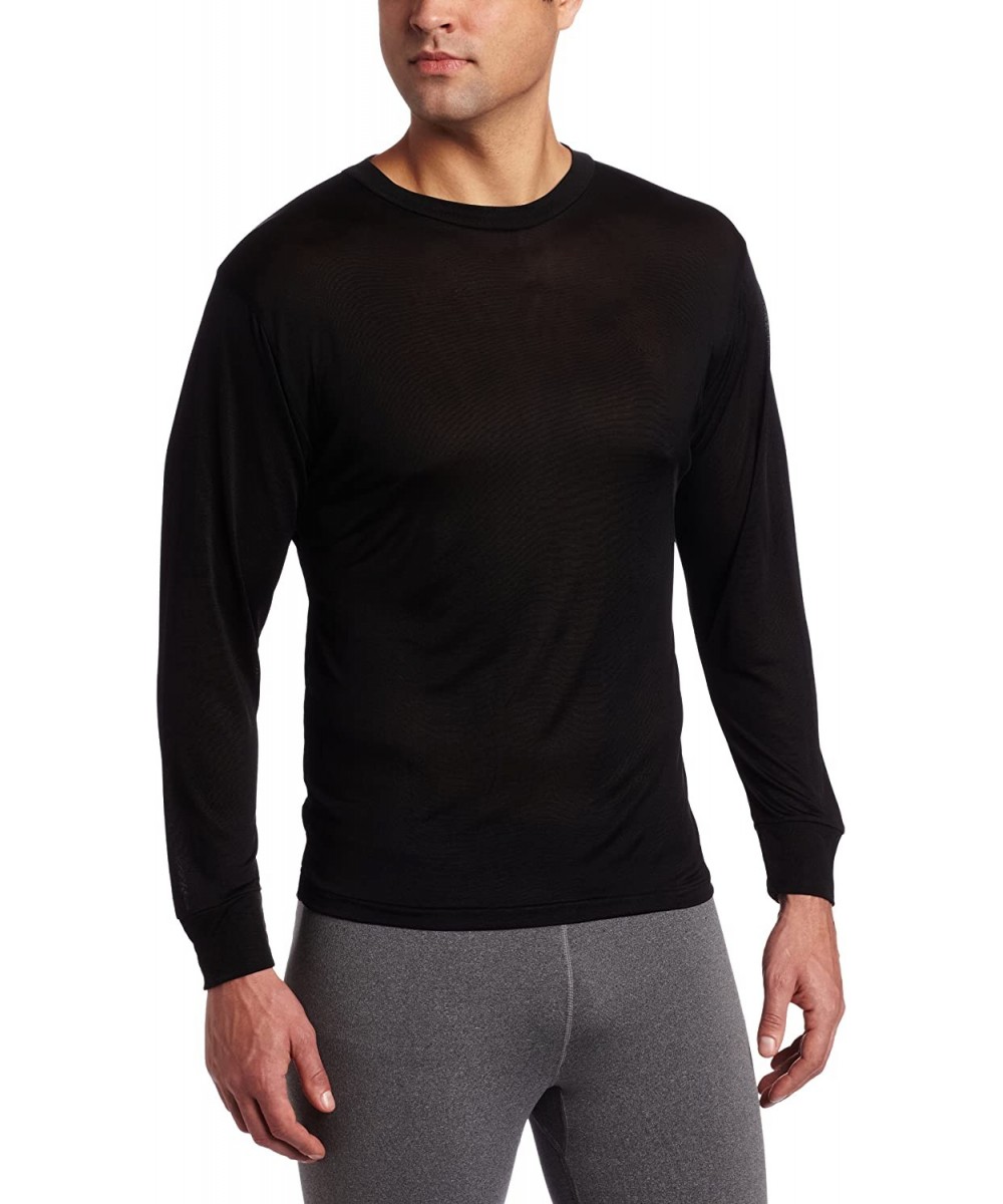 Sleep Tops Mens Classic Pj Top - Black - C8115P1UQK5