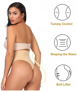 Shapewear Women Body Shaper High Waist Shapewear Control Panties Seamless Butt Lifter S-3XL - Nude - C818UZTHQIW