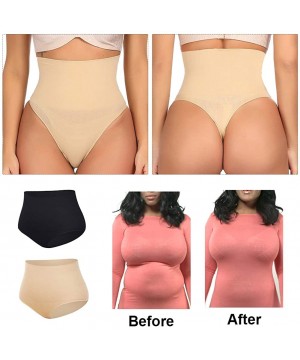 Shapewear Women Body Shaper High Waist Shapewear Control Panties Seamless Butt Lifter S-3XL - Nude - C818UZTHQIW