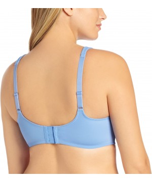 Bras Women's Plus-Size Underwire Padded T-Shirt Bra - Blue Mist - CZ119LMPJUB