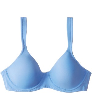 Bras Women's Plus-Size Underwire Padded T-Shirt Bra - Blue Mist - CZ119LMPJUB