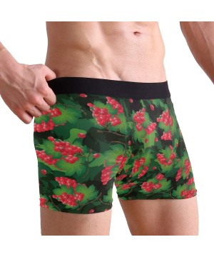 Boxer Briefs Marijuana Leaves Boxer Briefs Mens Underwear - Green Grapes - CQ18OA2G3ZO