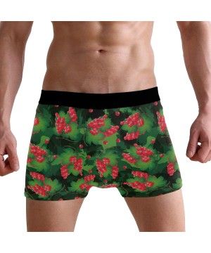 Boxer Briefs Marijuana Leaves Boxer Briefs Mens Underwear - Green Grapes - CQ18OA2G3ZO