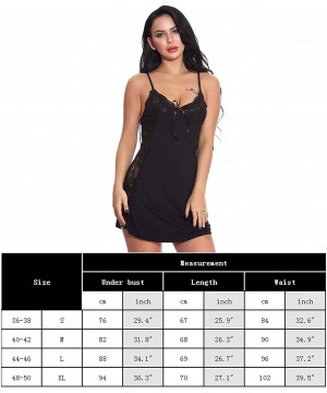 Baby Dolls & Chemises Women Full Slips Lace Chemise Lingerie Set Mini Teddy Babydoll Sexy Sleepwears Short Nightdress Nightwe...