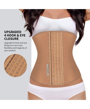 Shapewear Waist Trainer for Women Weight Loss Corset Latex Cincher Shaper Fajas Reductoras y Moldeadoras - Natural - C418SYWSO52