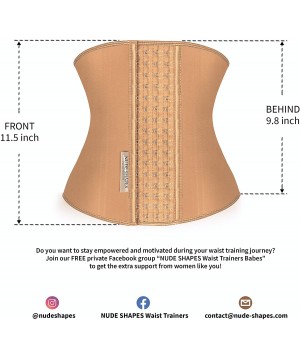 Shapewear Waist Trainer for Women Weight Loss Corset Latex Cincher Shaper Fajas Reductoras y Moldeadoras - Natural - C418SYWSO52