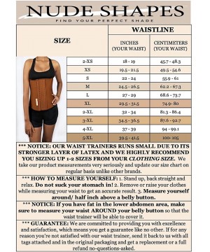 Shapewear Waist Trainer for Women Weight Loss Corset Latex Cincher Shaper Fajas Reductoras y Moldeadoras - Natural - C418SYWSO52