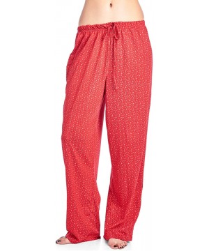 Sets Women's Sleepwear Long Sleeve Floral Pajama Set - Red Sparkle - CI1884WS92Y